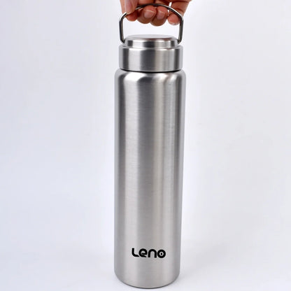 1pc Large Capacity Stainless Steel Sport Water Bottle Single-layer Rugged Water Cup Metal Flask Drinkware Camping Sports Gym