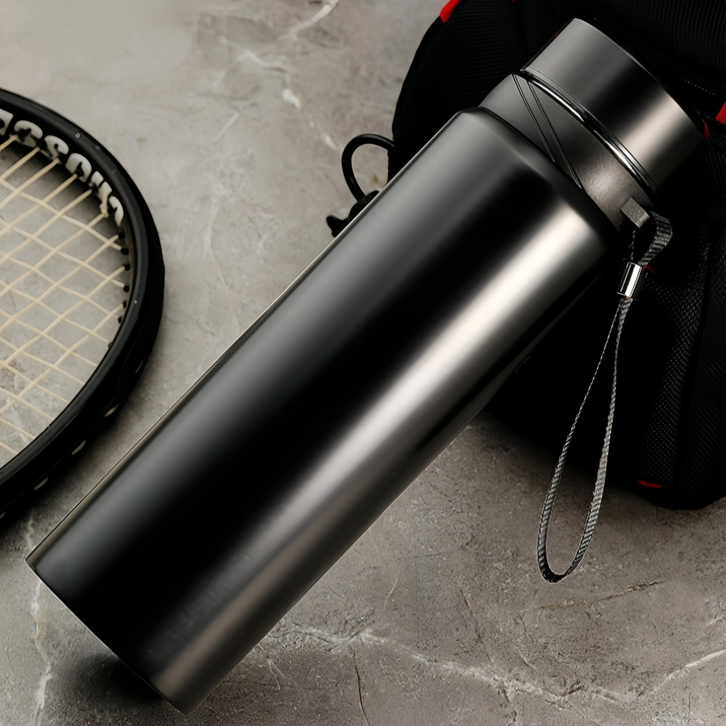 1L Stainless Steel In-vehicle Thermos Water Bottle Keep Cold and Hot Water Bottle Thermos for Water Tea Vacuum Flasks