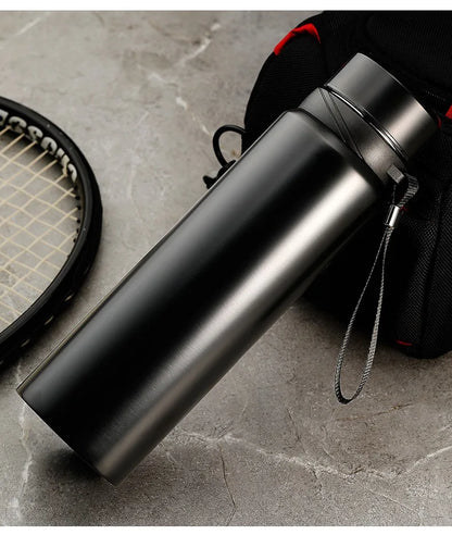 1L Stainless Steel In-vehicle Thermos Water Bottle Keep Cold and Hot Water Bottle Thermos for Water Tea Vacuum Flasks
