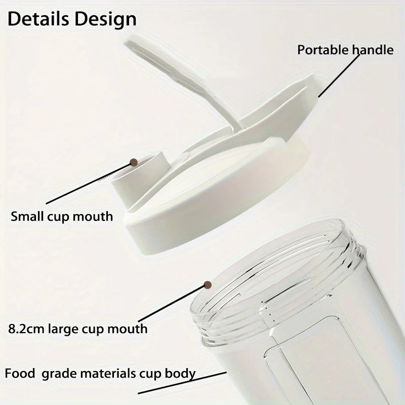 2026 Portable Electric Blender USB Rechargeable Shaker Cup High Powerful Sport Mixing Cup For Milkshake Coffee Outdoor Fitness