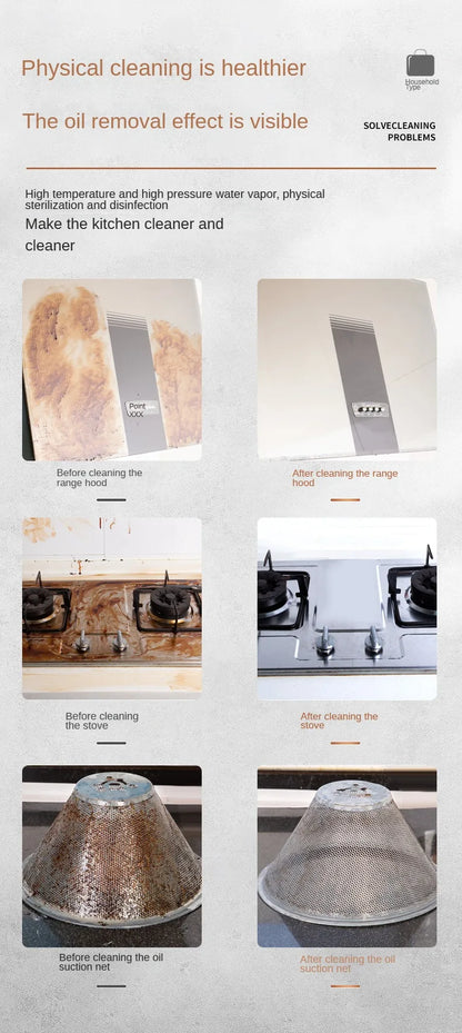 2500W Steam Cleaner High temperature Jet Washer Range Hood for Kitchen Air Conditioner Car Cleaning Machine Home Appliances